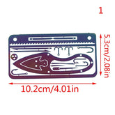 Carte de Survie Modèle 2 Carte de Survie 17 en 1